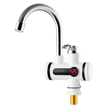 

Electric Kitchen Water Heater Tap Instant Hot Water Faucet Heater Cold Heating Faucet Tankless Instantaneous Water Heater Eu P