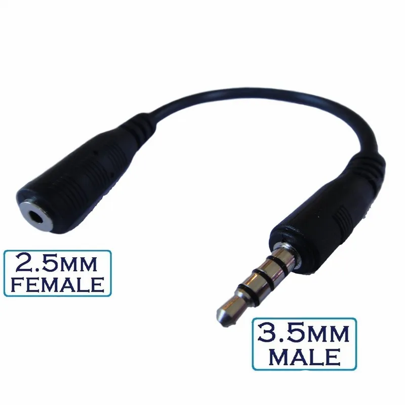 Macho a 2.5mm Hembra de 4 Polos Jack Estéreo para Auriculares de Cable adaptador para Apple iPad iPhone 5 5S 6 Plus 6 S accesorios - AliExpress