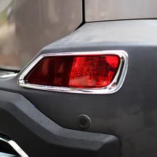Accessories For Toyota RAV4 RAV 4 2013 2014 2015 ABS Chrome Rear Fog Light Bumper Reflector Trim Exterior Foglight Car Styling