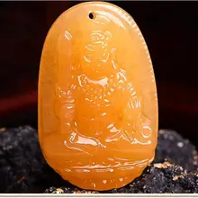 Пятнистый статуя не переместить mingwang Будды кулон курица Guardian Бога кулон