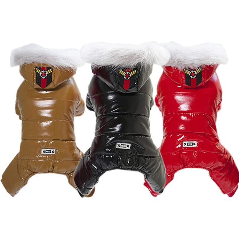 

Winter Warm Pet Dog Hooded Coat Jackets Waterproof Dog Clothes for Small Dogs Chihuahua Clothing Puppy Cat Overalls Pet Products