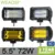 9D 2 pezzi ambra bianco ad alta potenza 72 W bianco HA CONDOTTO LA luce del lavoro 12 v 24 v offroad car per JEEP per la lampada