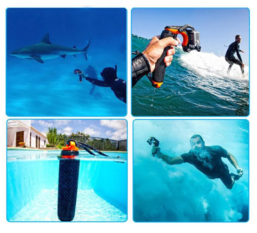 

UDOLI GoPro Accessories Diving Shot Rod Shutter Trigger Floating Monopod Hand Grip Buoyancy Stick for GoPro HERO5 HERO4 5 4