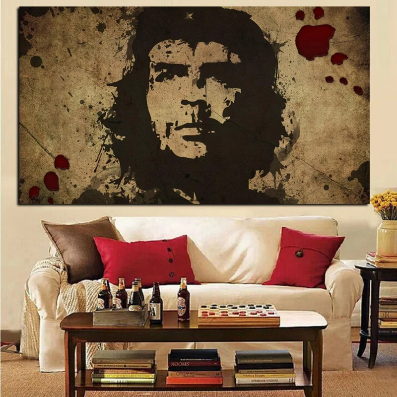 HD Print Wall Art Canvas Character Retro Che Guevara Freedom Posters Wall picture for Living Room Nostalgic Old Bar Decorative (2)