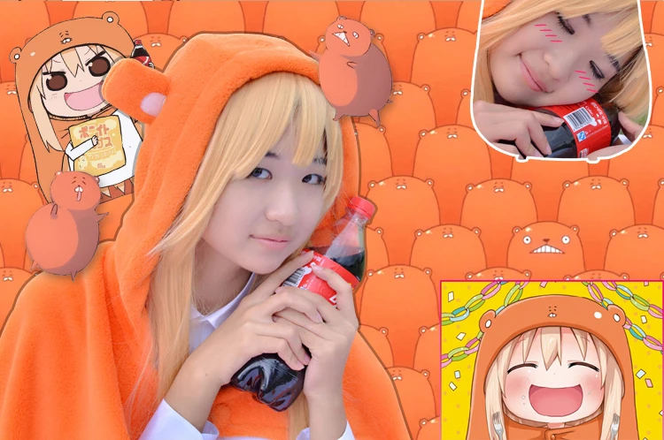 Косплэй Легенда Himouto! Накидка umaru-Chan Плащ Аниме umaru Чан Doma umaru накидка + рубашка + короткие карнавальный костюм