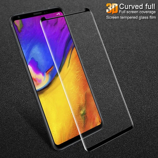 3D изогнутое закаленное стекло для LG V35 ThinQ полное покрытие экрана Защитная пленка