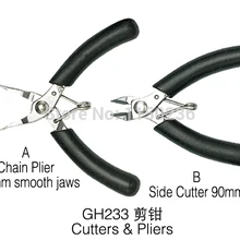 2 шт./лот GH233A 100 мм Гладкие кусачки и плоскогубцы Ювелирные плоскогубцы инструменты для изготовления ювелирных изделий Резак Ножницы DIY Инструменты