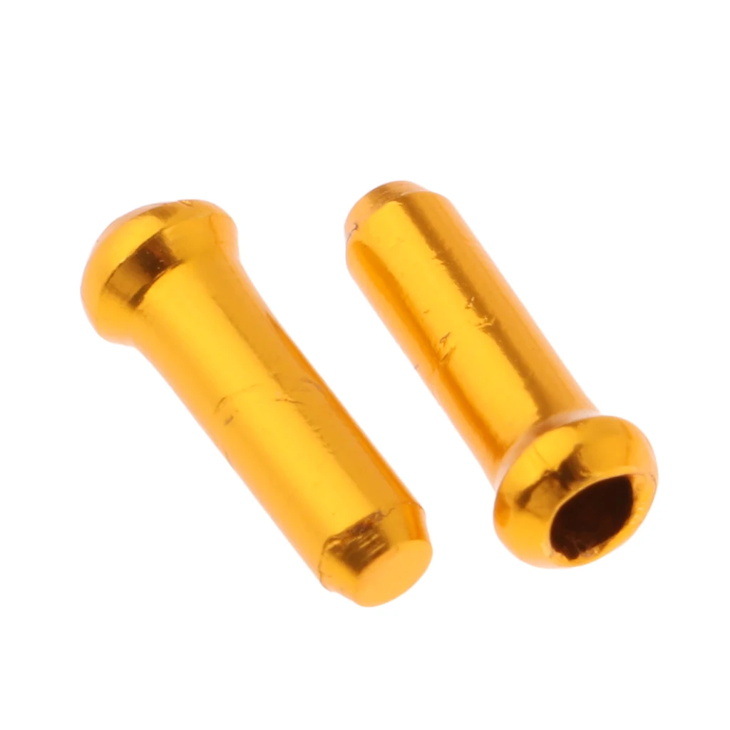 Pack of 500 Brake Cable Tips Alloy Wire End Crimps Length 11mm Road Mountain Bicycle Bike Brake Tips Shifter Bike Cable End Caps