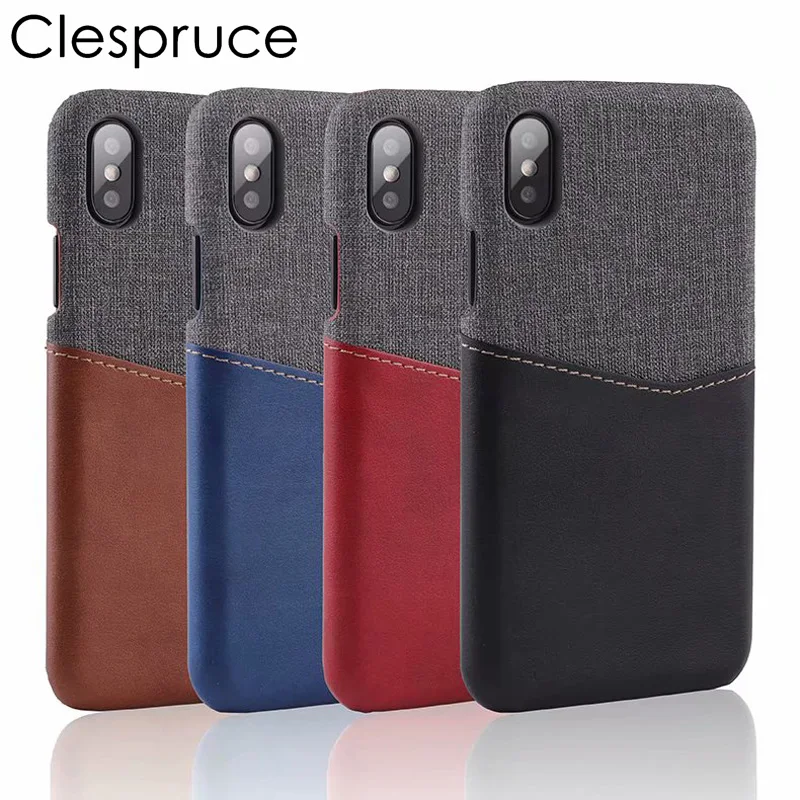 Business Phone Case With Card Pocket For iPhone X 8 7 6S Plus
