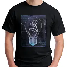 Лидер продаж летние мужские Эврика лампочка футболка пособия по физике химии учитель Inventor хлопок для человека футболки
