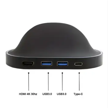 

USB 3.1 Type-C USB-C Dock Station to HDMI & Dual 3.0 Hub & Power For S8 S9 Mate10 P20