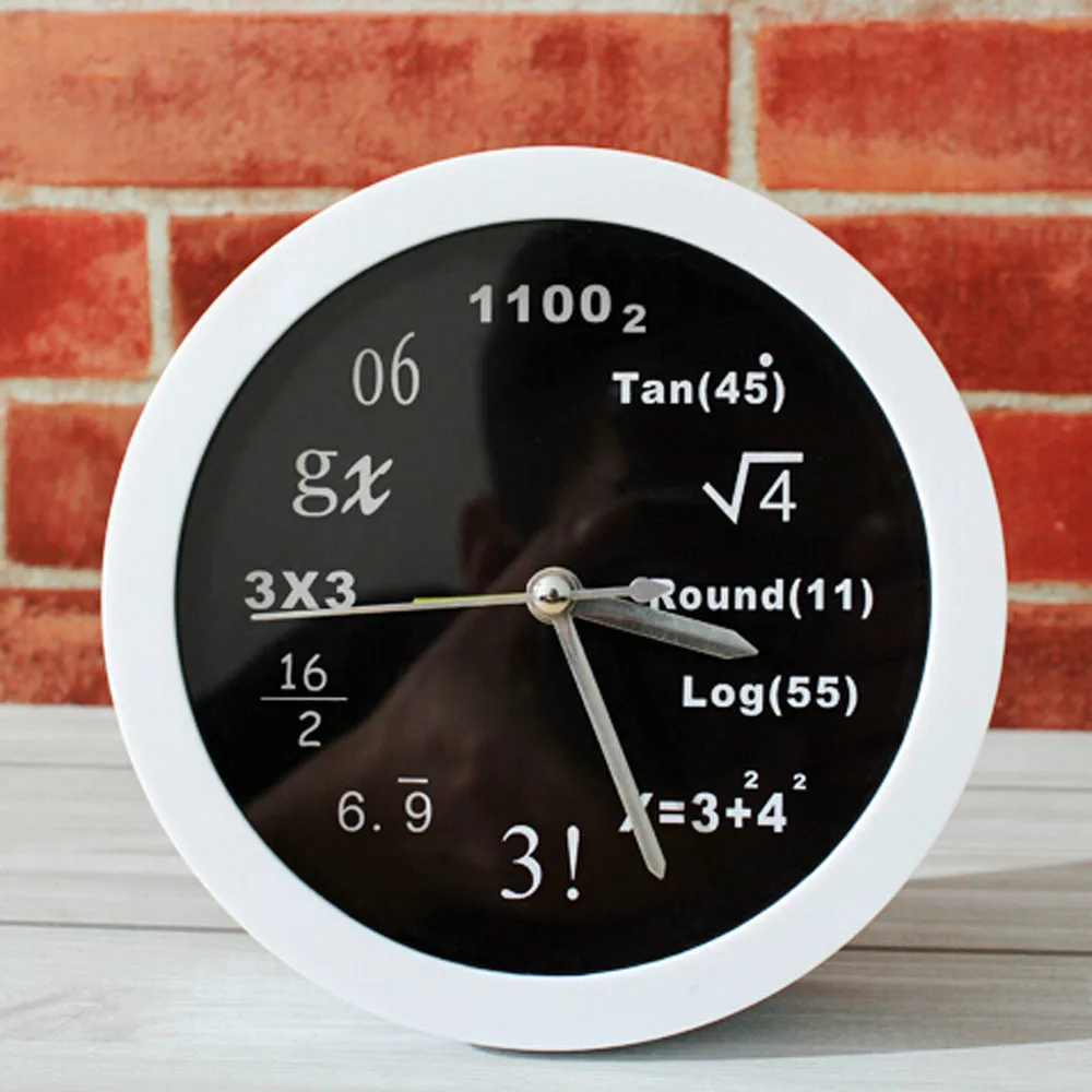 worksheet Clock Math online buy wholesale math wall clocks from china 5 creative equation silent desk round 3d clock non