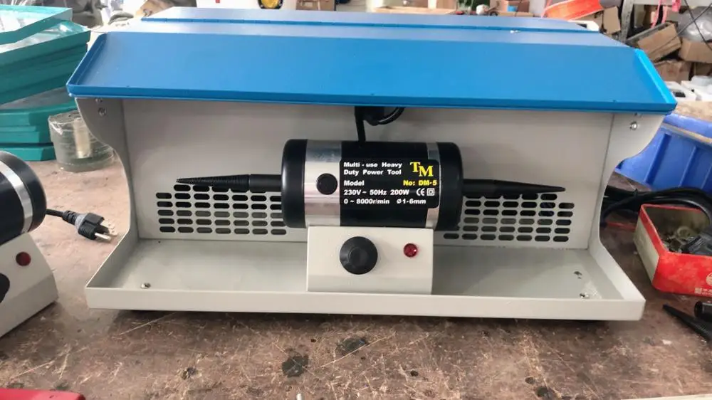 Полировочный двигатель с пылесборником, мини скамейка токарный станок, ювелирные изделия стол полировщик