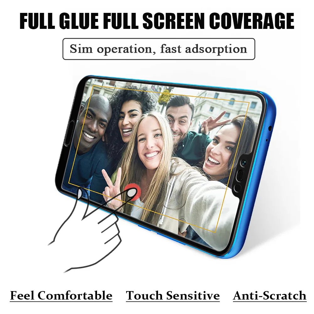 KHW1908_2_Full Screen Coverage Tempered Glass for Huawei Honor 10 5.84 inch