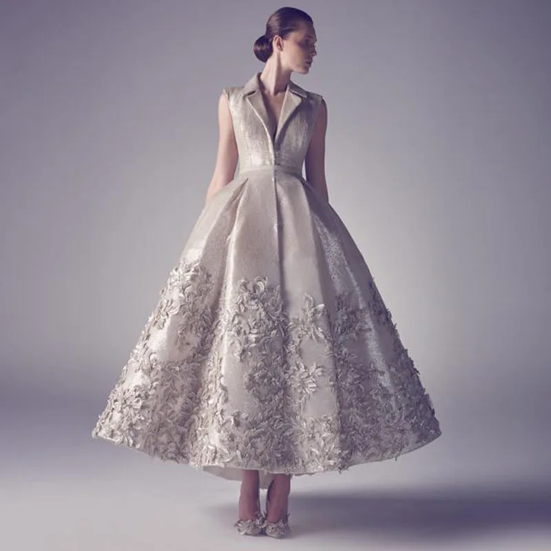 

2019 New Saudi Arabia Long Formal Evening Dress Women Suit Unique Applique Elegant Evening Party Dress Custom Made Prom Dress