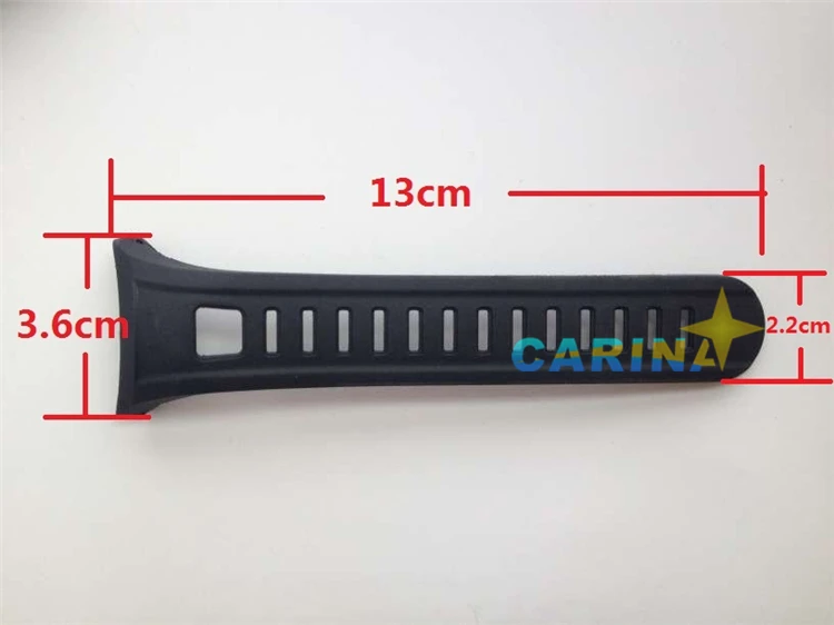 Original 22mm Black Silicone Rubber Watch Strap Waterproof Sport Watch Band For Wristwatch Sunroad FR801 FR934 FR935 FR803 FR830