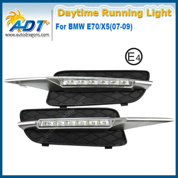 คุณภาพดีLEDรถวิ่งกลางวัน 12V 6W * 2 Cr Ee High PowerสำหรับBMW e70/X5(07