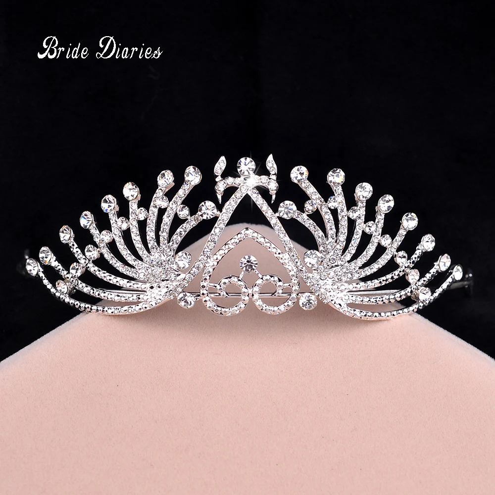2017 New Bridal Tiaras Crowns Crystal Rhinestone Pageant Bridal Wedding