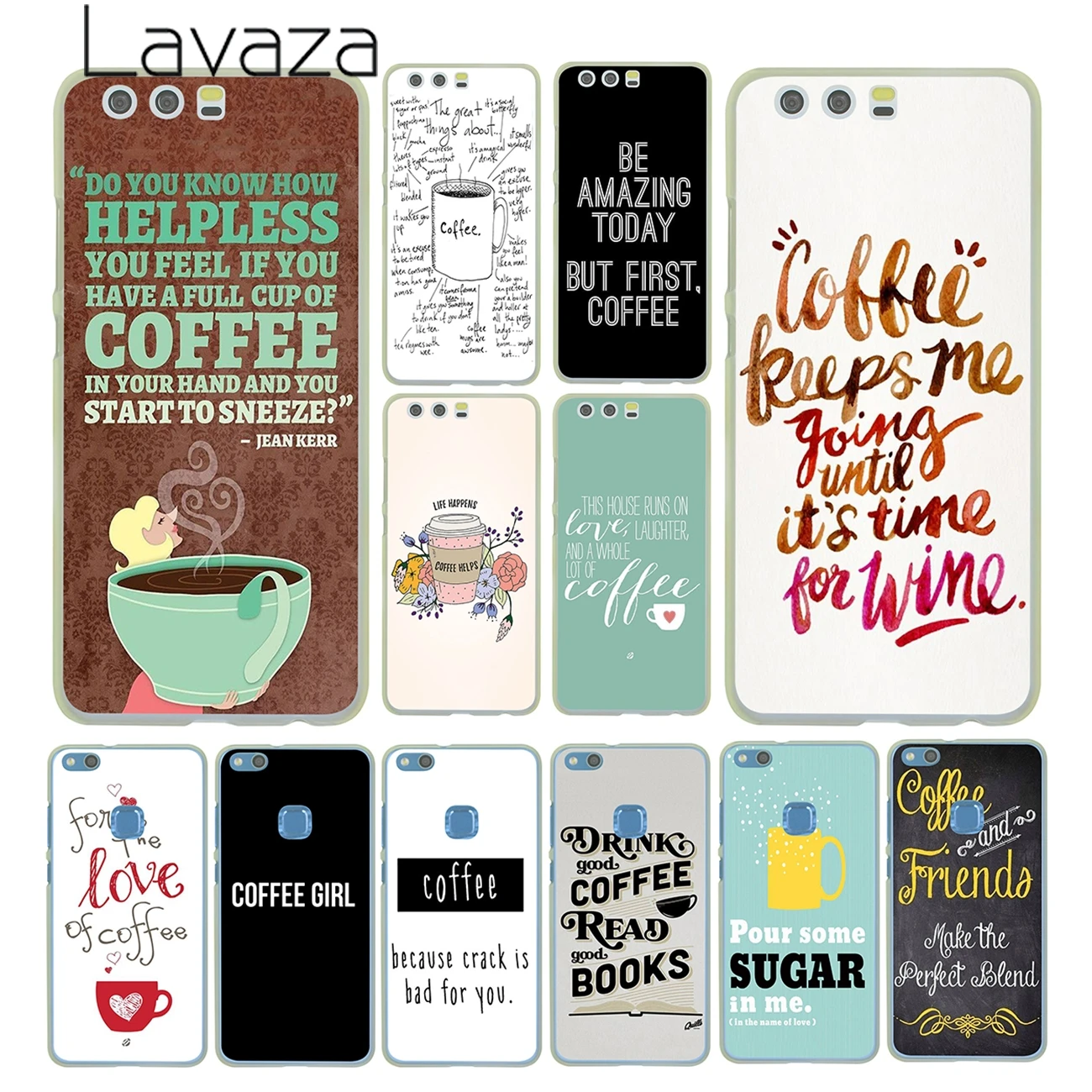 

Lavaza Coffee Wine Brown Magenta Ombr Case for Huawei P30 P20 Pro P9 P10 Plus P8 Lite Mini 2016 2017 P smart Z 2019 Cover