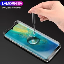 Lamorniea для Huawei Mate 30 20 Pro Nano Liquid UV Полный Клей закаленное стекло для LG V30 V40 V50 Защита экрана для P30 P20 Lite