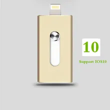 Металлический флеш-накопитель для iPhone 8,7, 6 Plus, 5, ipad, HD карта памяти, двойной мобильный Otg Micro USB флеш-накопитель, 32 ГБ, 64 ГБ, флешка