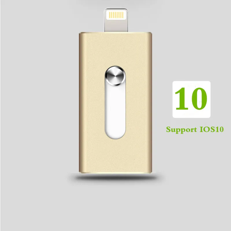 

For iPhone 8,7, 6 Plus 5 ipad Metal Pen drive HD memory stick Dual purpose mobile Otg Micro USB FLASH Drive 32GB 64GB PENDRIVE