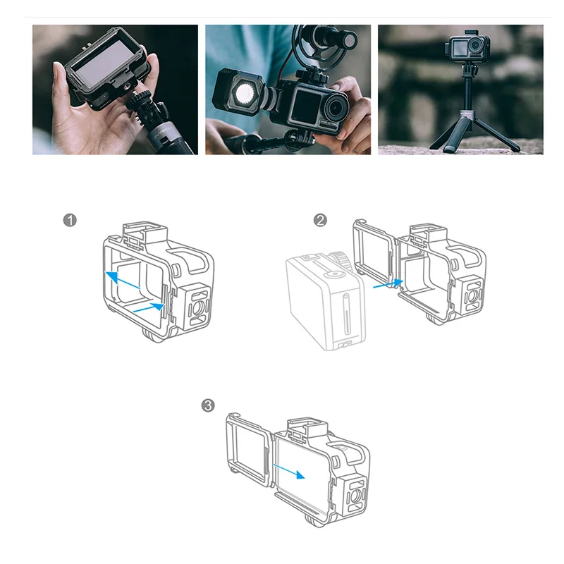 Защитный чехол PGYTECH OSMO для экшн камеры DJI Osmo ACTION Sport camera Frame Cover Shell аксессуары