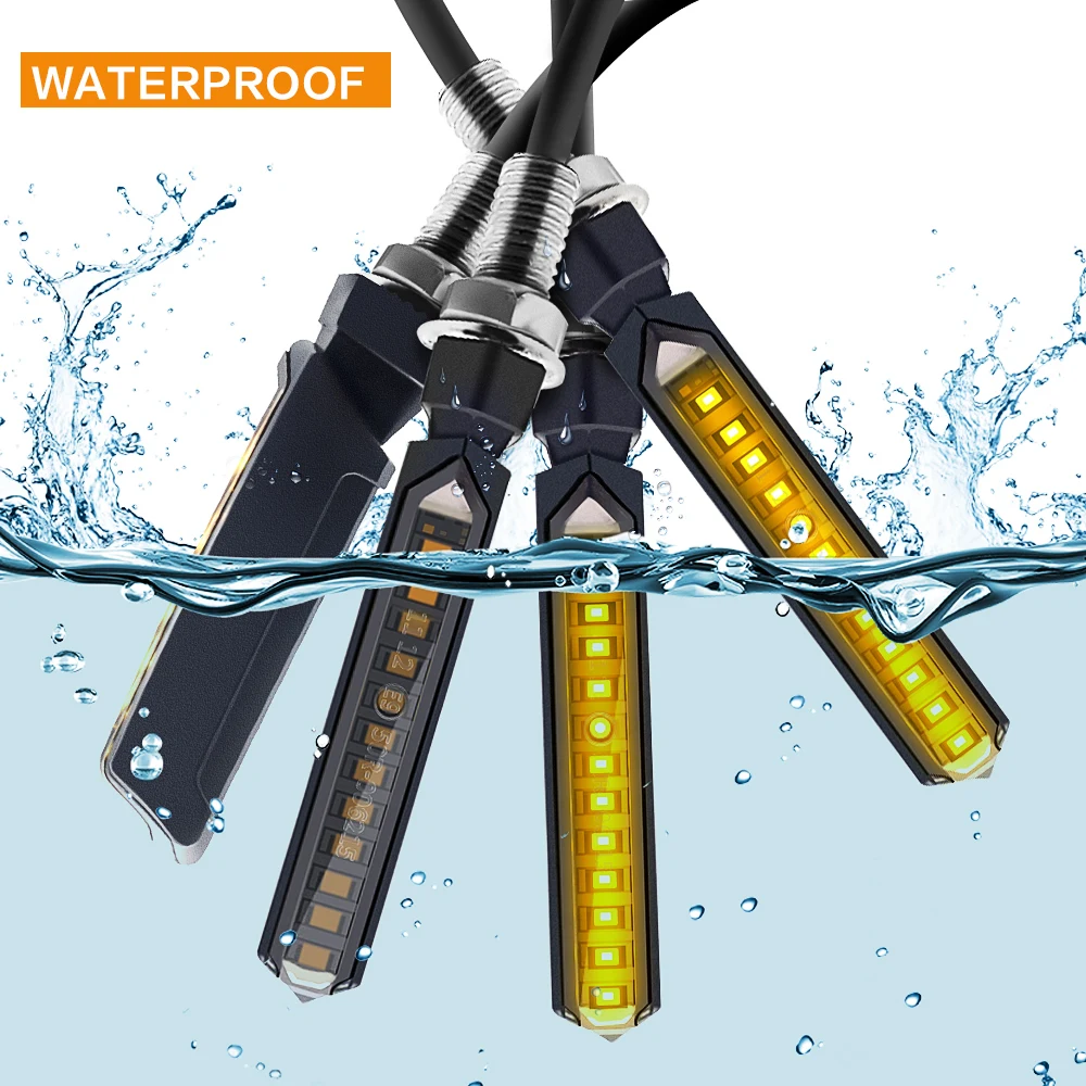 Новый мотоцикл поворотники свет мото светодиодные задние фонари индикаторы для