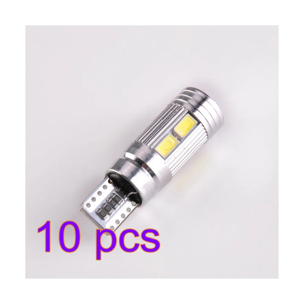 

10 PCS T10 Car Blue LED 194 168 SMD W5W Wedge Side Light Bulbs Car External Clearance Lights Led 12V Wedge Side Bulbs Lamp