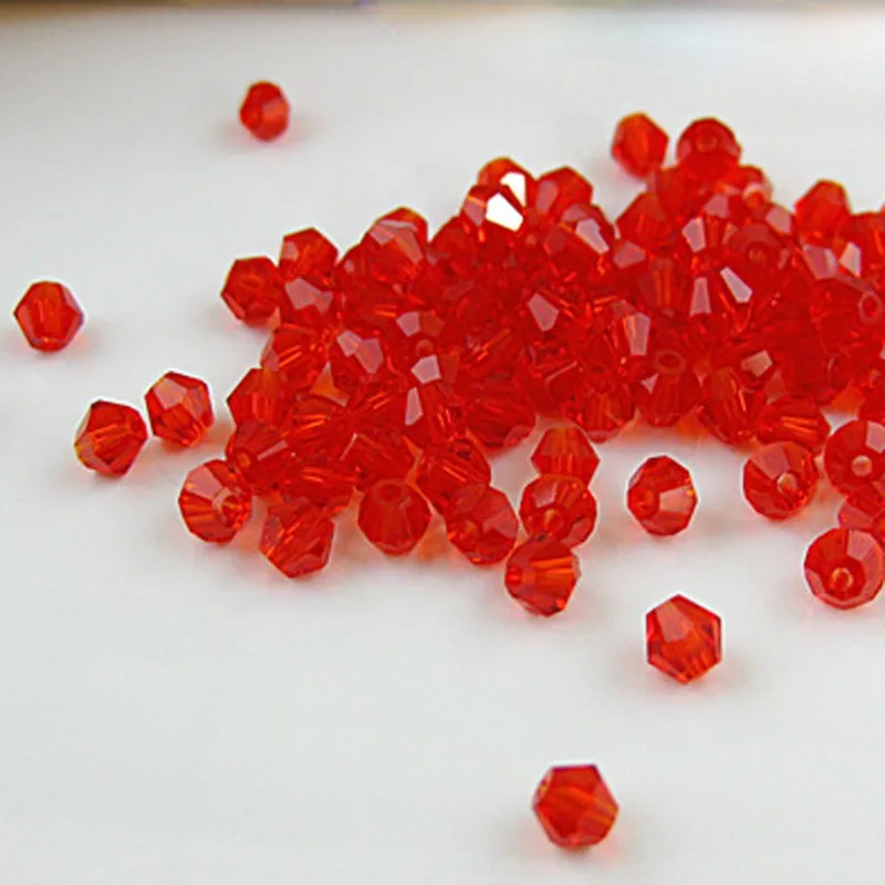 

Hot Sale 300PCS 500PCS 1000pcs Multicolor 4mm 6mm 8mm Bicone DIY Beads Jewelry Accessories