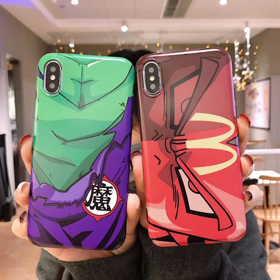 

Super Dragon Ball Son GoKu Majin Piccolo Phone Case For iPhone 6 6s 7 8 Plus X XS MAX XR Japan Cartoon anime Soft Silicone Cover