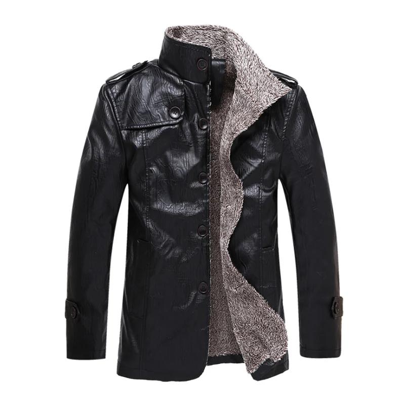 

New arrive brand motorcycle leather jacket men men's leather jackets jaqueta de couro masculina mens leather coats