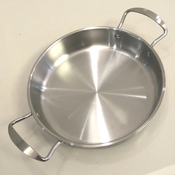 

Non-coating Stainless Steel Fry Pan Griddles & Grill Pans.(diame:22cm )