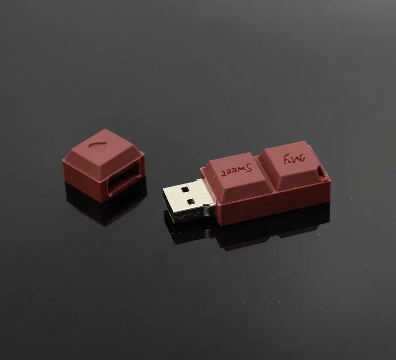 Флешка USB флешка usb 2,0 шоколадная флеш-память 4G 8 ГБ 16 г 32 г 6 4G ручка-накопитель Memory Stick Creative cute girl