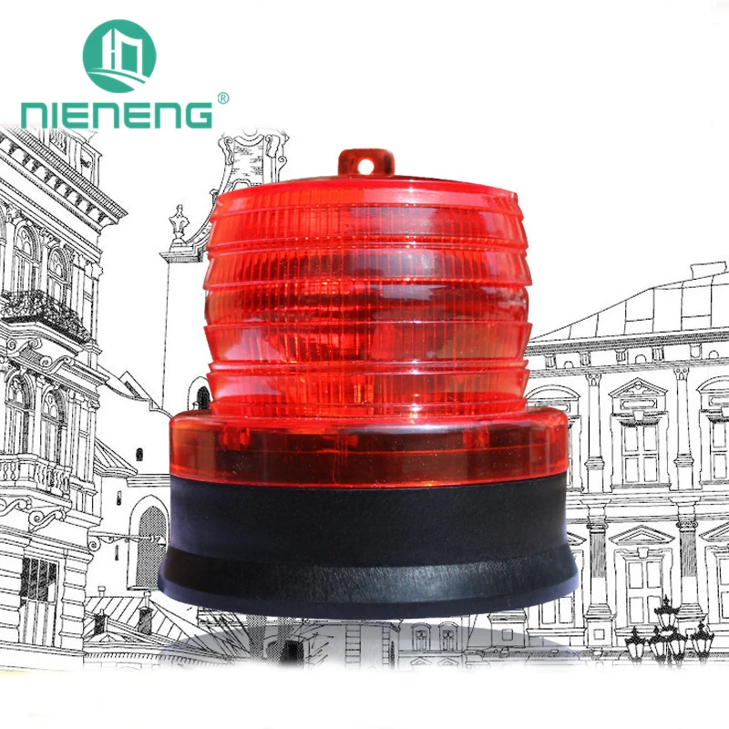 

Nieneng Solar Powered Traffic LED Safety Signal Beacon Alarm Light Magnet Emergency Strobe Light Green Led Indicator ICD90073