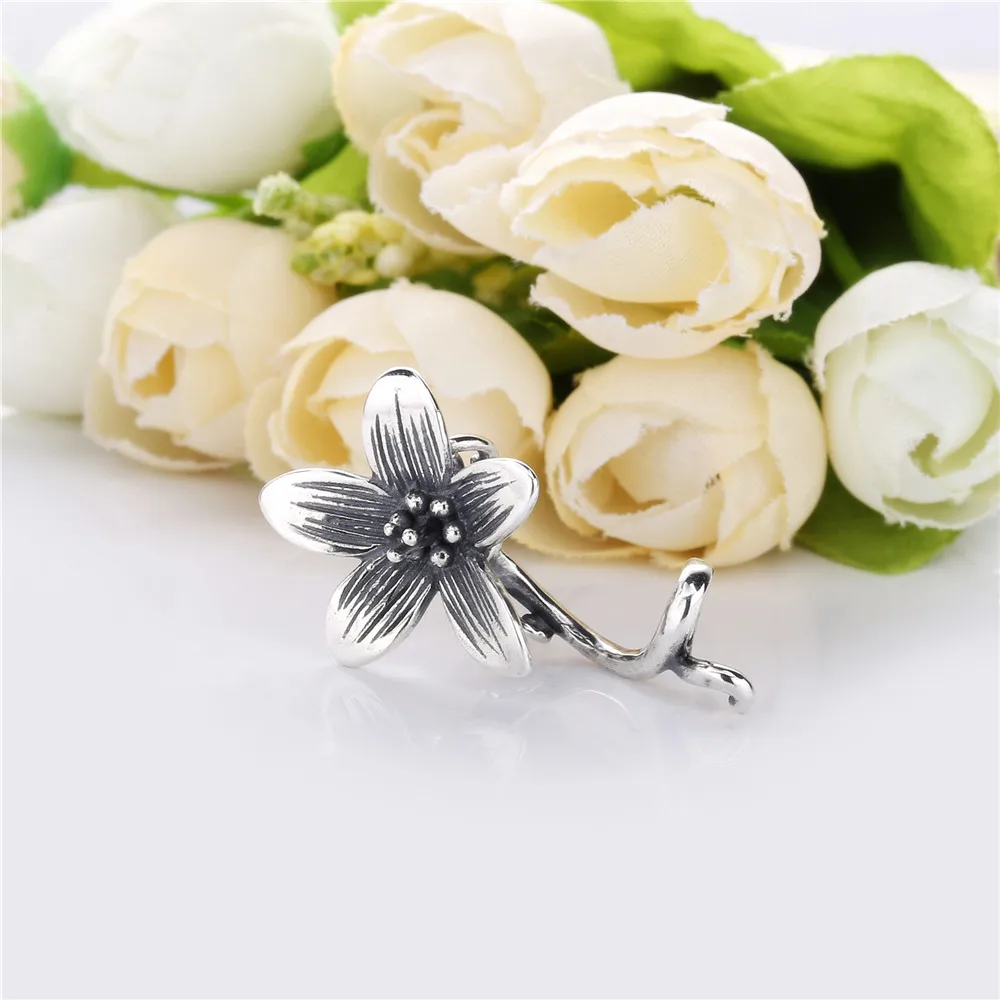Lovecabin 925 пробы Серебряный Тролль кулон мудрости цветок анемон талисманы Херувим бусины для изготовления ювелирных изделий винтажный браслет