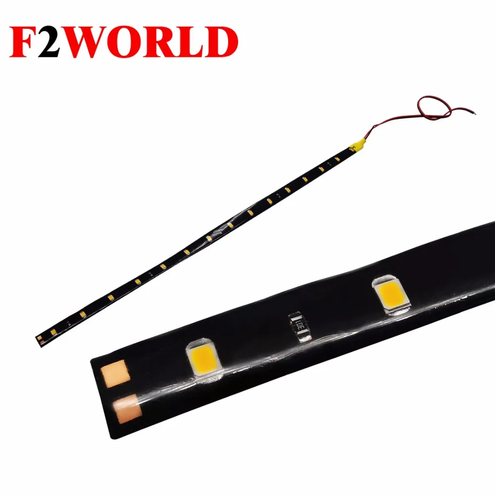 4 шт. * 30 см 15 светодиодный 3528 1210 SMD лента освещения Гибкая ная Лента лампы синие