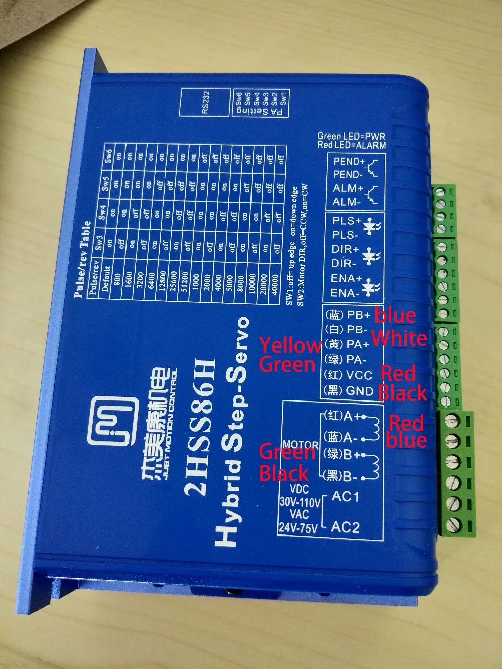 2 фазы NEMA34 8Nm 1133ozf. В замкнутом контуре шаговый Серводвигатель комплект драйвера JMC 86J18118EC-1000+ 2HSS86H