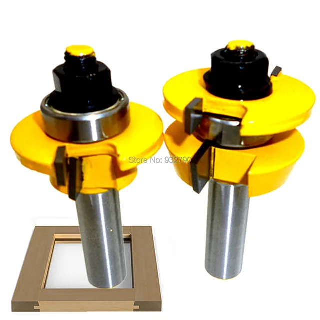 Shaker Door Cutters 2pc 1 2 Shank Shaker Bevel Rail U0026 Stile
