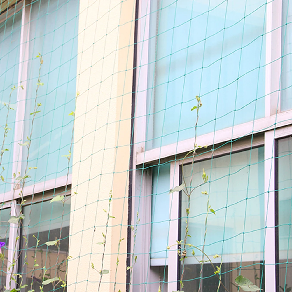 فول النبات تسلق تنمو السياج مكافحة الطيور صافي حديقة الأخضر النايلون نبات خضراوات تعريشة المعاوضة دعم شبكات شبكة مصنع سياج