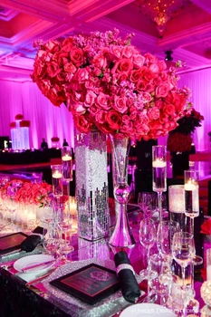 

Trumpet metal vase table centerpiece for wedding/home/paryt decoration