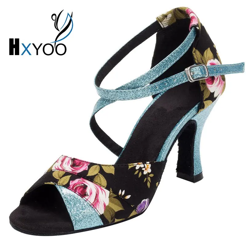 HXYOO Women Latin Ballroom font b Shoes b font Ladies font b Salsa b font font