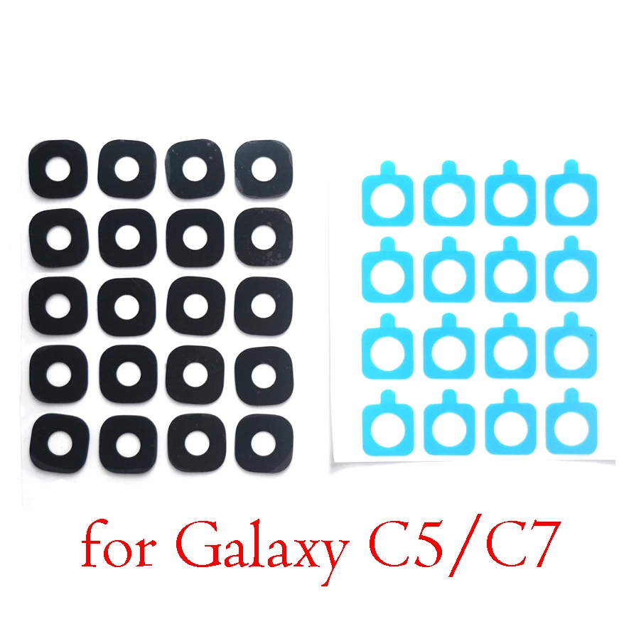 Стеклянное кольцо для объектива задней камеры с наклейкой Galaxy C5 C7 C5000 C7000 50 шт.|camera