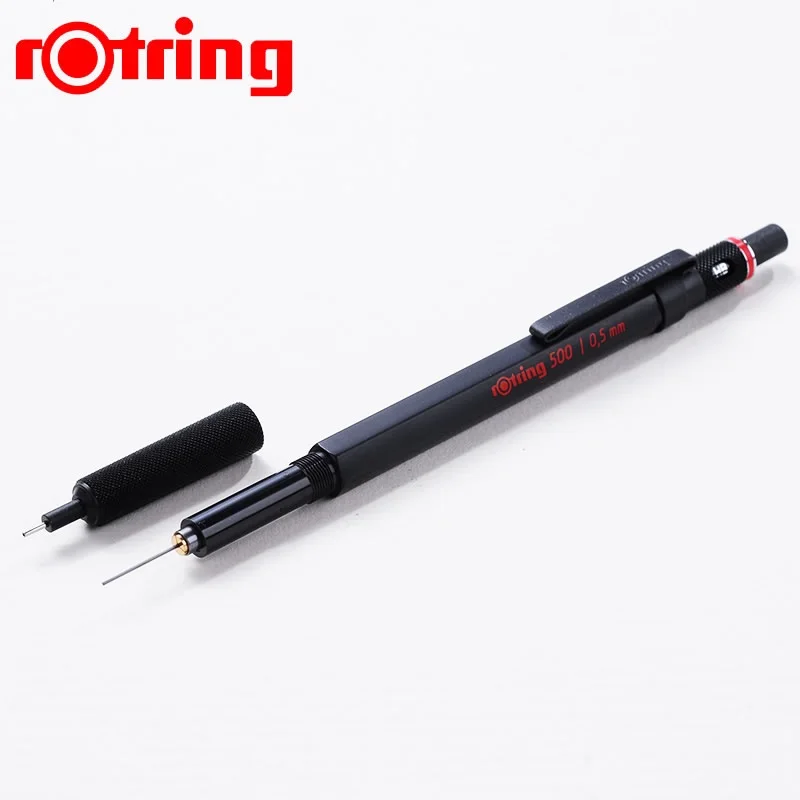 Rotring 500 0,5/0,7 мм механический карандаш высокое качество пластиковый держатель для ручки металлический накатки сцепление автоматического карандаша ручка для рисования