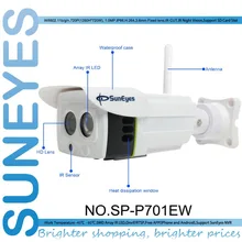 SunEyes SP-P701EW Беспроводной 1280*720 P 1.0MP Ip-камера ONVIF 2.2 Водонепроницаемые ИК CUT Ночного Видения P2P с Micro sd слот