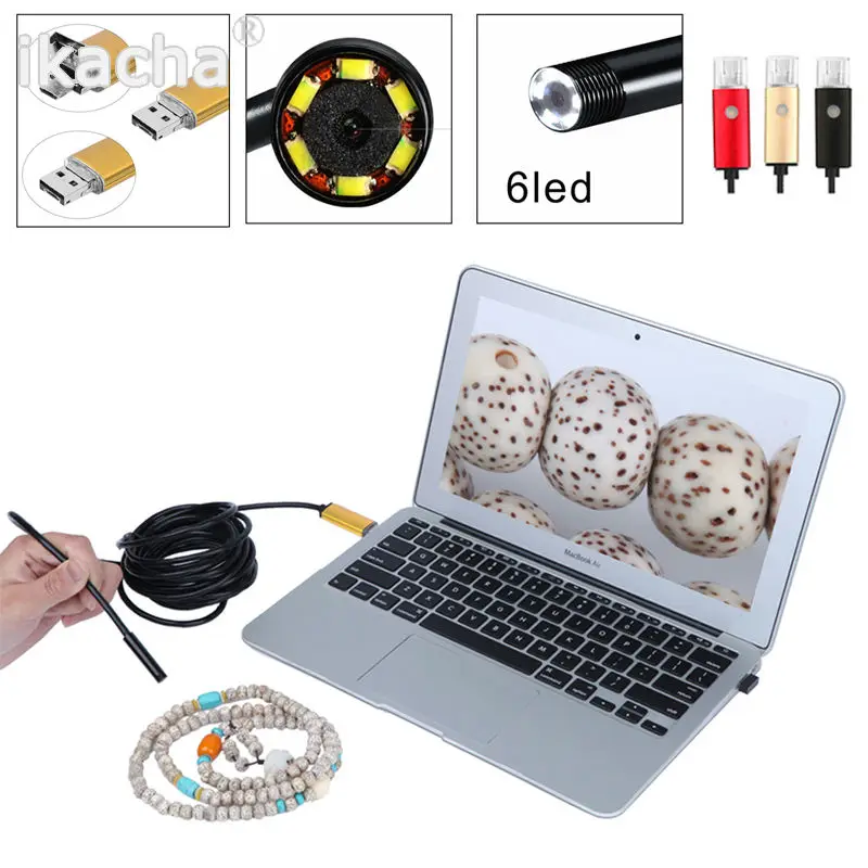 3 색 5.5 미리메터 렌즈 10 메터 USB 내시경 안드로이드 OTG 전화 Endoscopio 2in1 미니 내시경 방수 