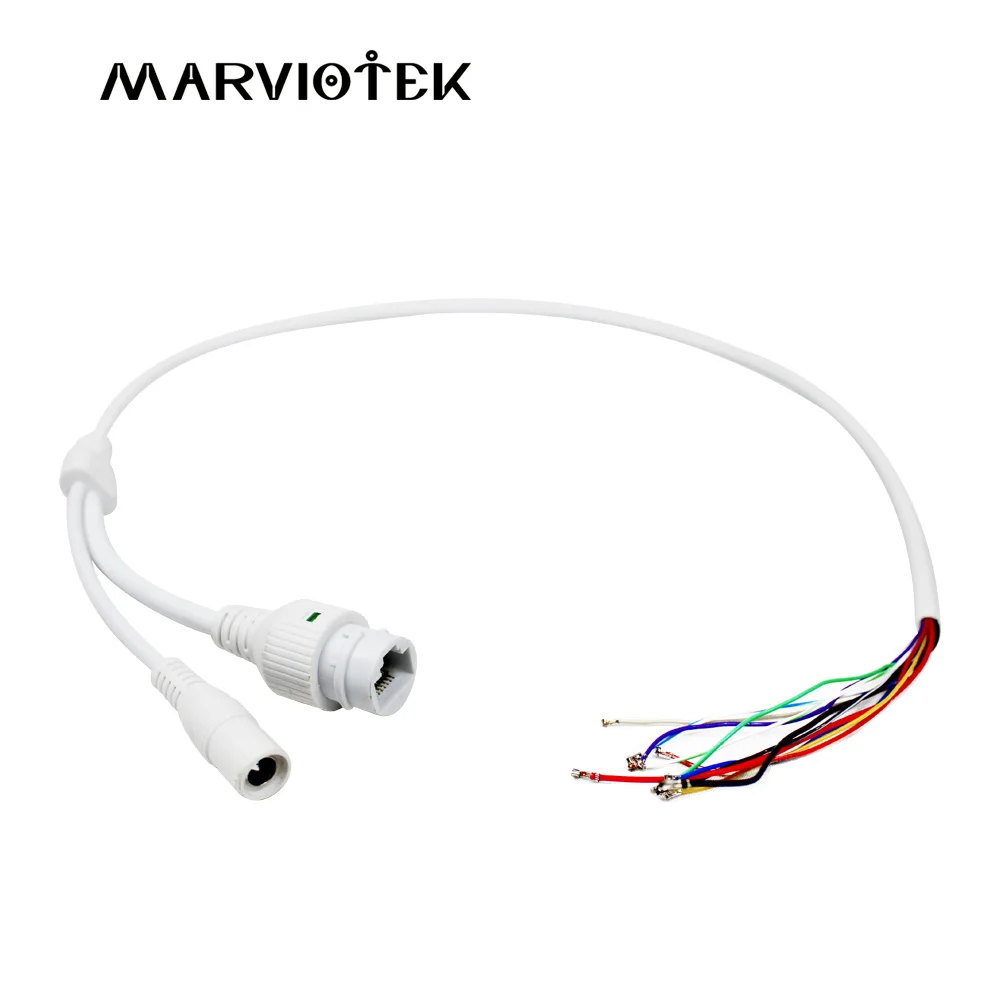 Ip-камера модуль видео Мощность cctv кабель с rj45 и dc 12 В порт, поддержка ip-камеры хвост провода 720p 1080p 3/4/5/6mp