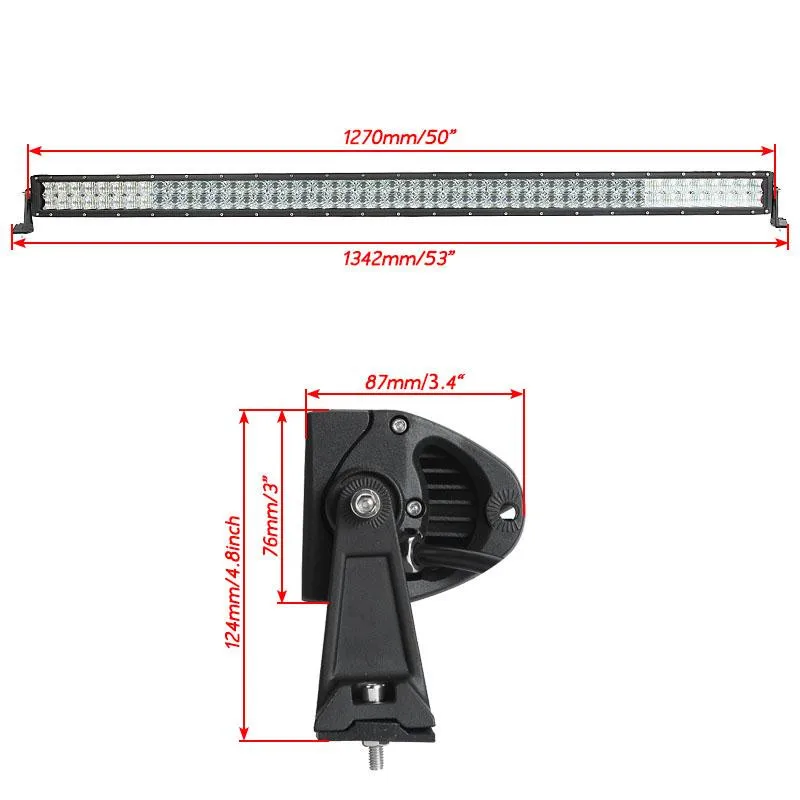 Oslamp 5" 480 W 5D светодиодный световой бар светодиодная балка для внедорожников рабочий свет дальнего света комбинированный луч для грузовиков для катера и пикапа SUV 4X4 4WD 12 v 24 v