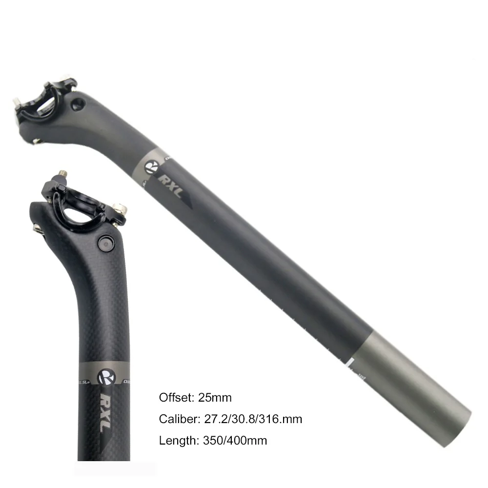 RXL SL Carbon Seatpost 27.230.831.6mm MTB Seatpost Carbon Fiber Bicycle Seat Post 350400mm Offset 25mm Road Seatpost (11)