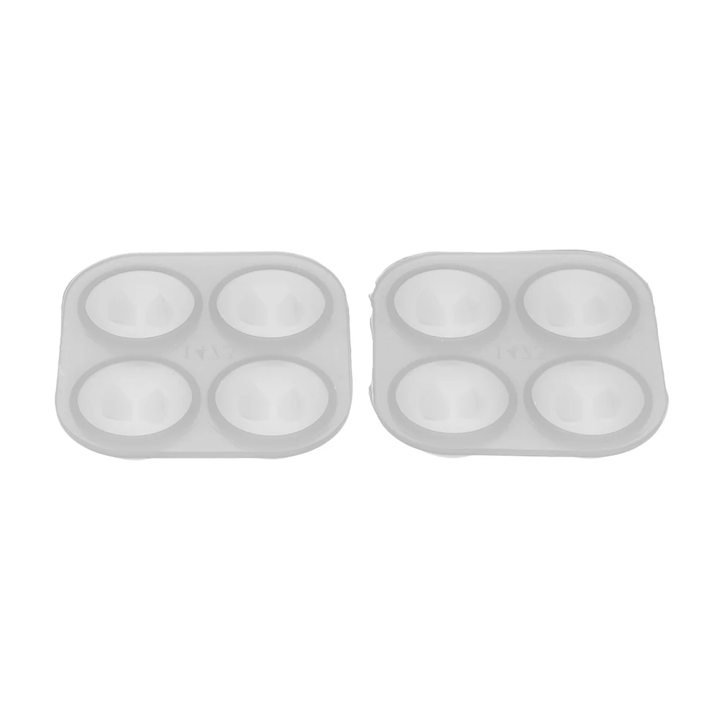 

2PCS Jewelry Silicone Mold Half Round Gem Cabochon Mould for Resin Casting Jewelry Making Crafts Tool, Semi-transparent, 1 inch